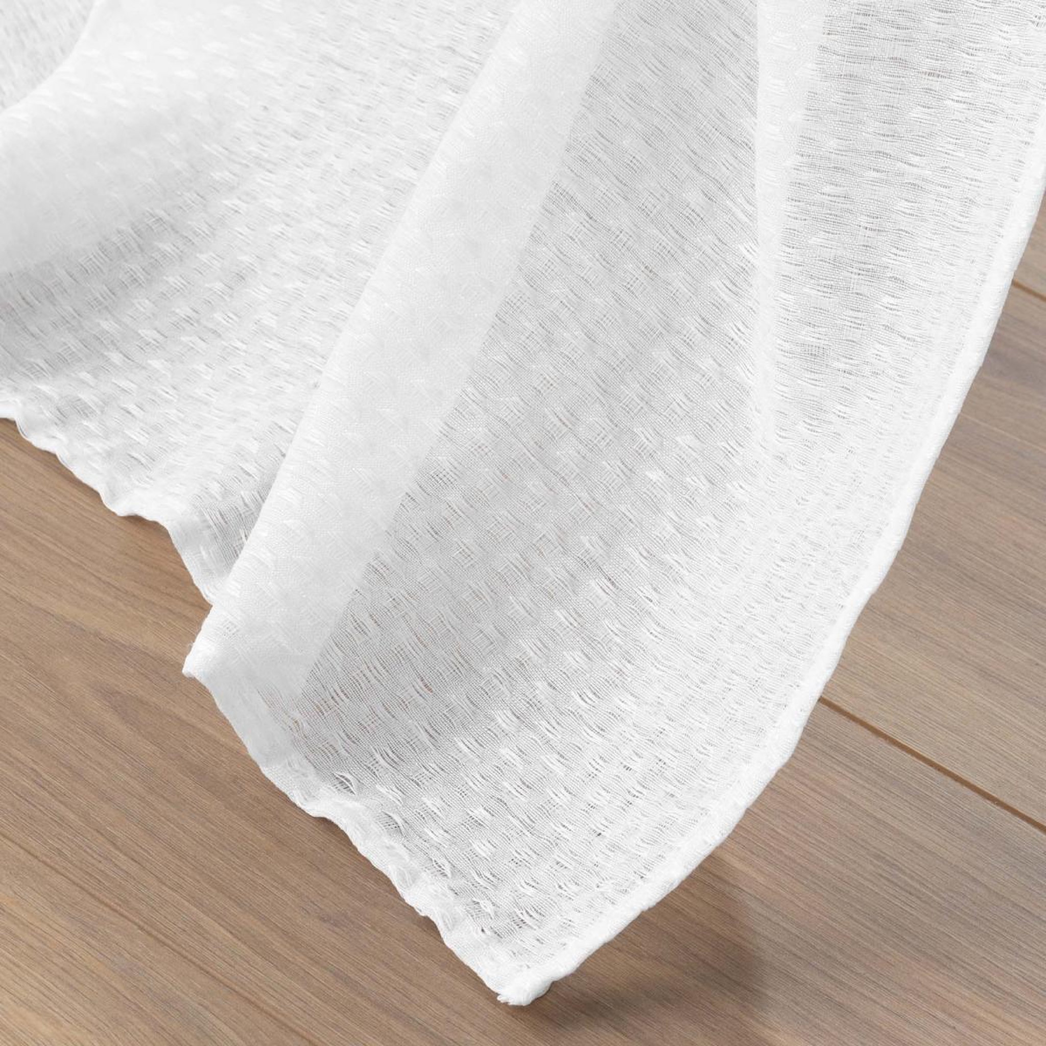 Voir la diapositive 6 : Douceur d'Intérieur Rideau voilage jacquard  ophelia  140x280cm blanc