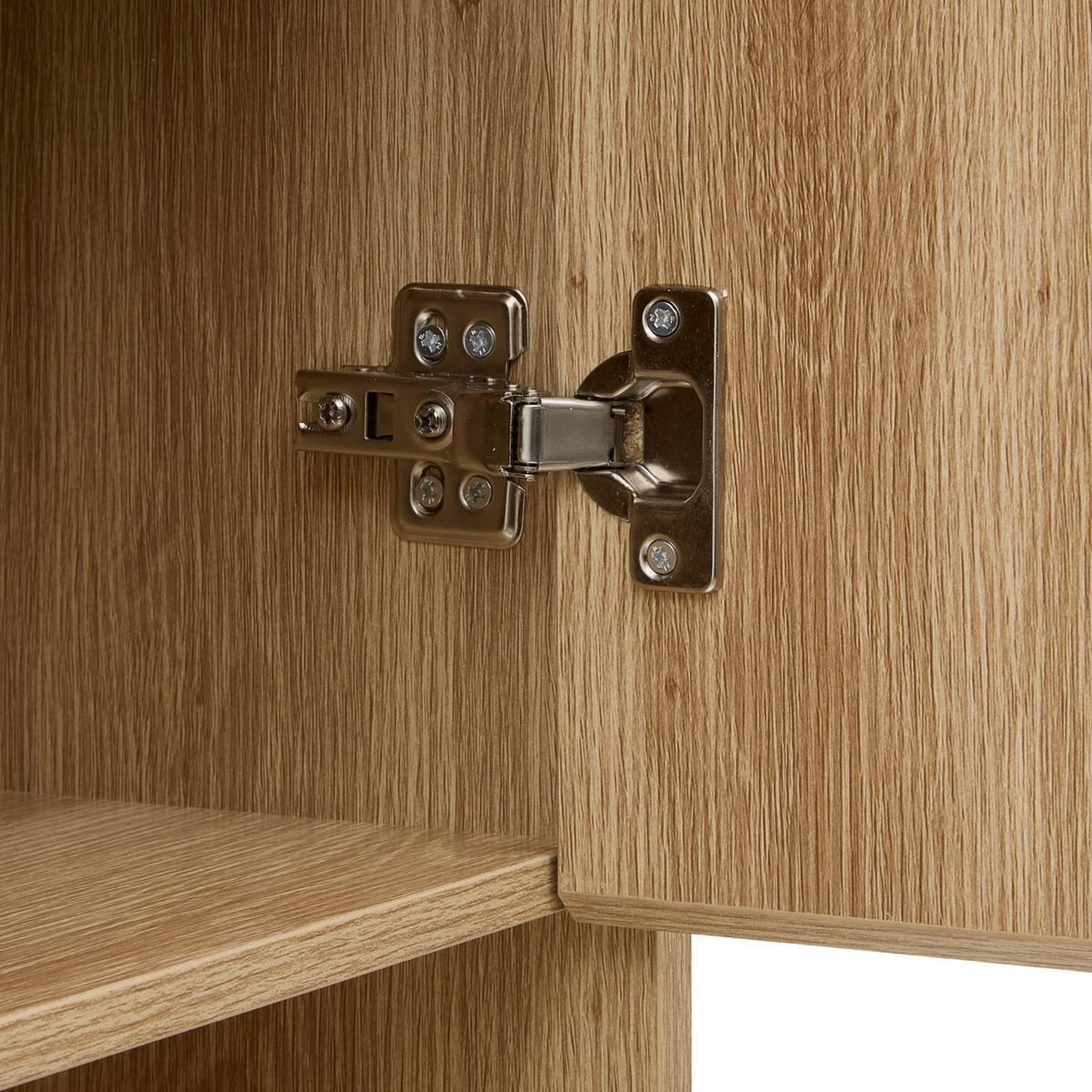 Voir la diapositive 4 : FIVE Meuble wc 2 portes  abana  180cm naturel