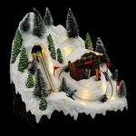 FEERIC LIGHT & CHRISTMAS Village de Noël  Location Ski  28cm Multicolore