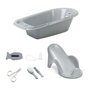 Voir la diapositive 1 : THERMOBABY Baignoire Bébé + Transat de bain + Thermometre + Brosse et peigne + Ciseaux + Mouche bébé