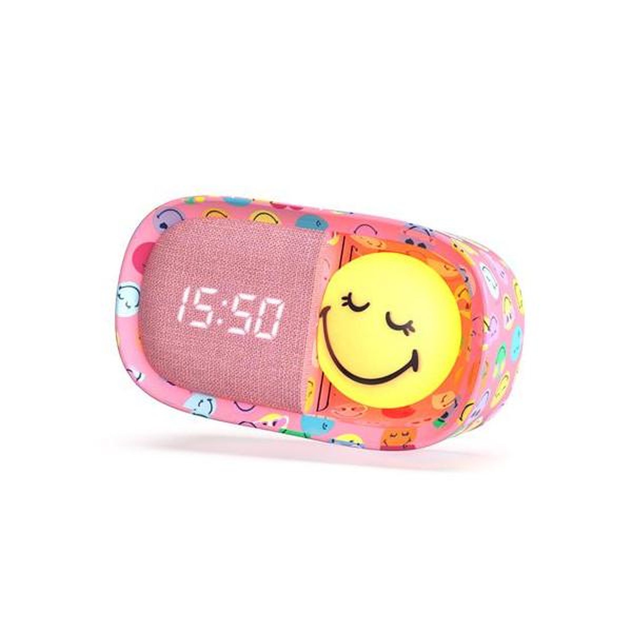 MOBILITY ON BOARD Réveil veilleuse Mob Smiley Rose