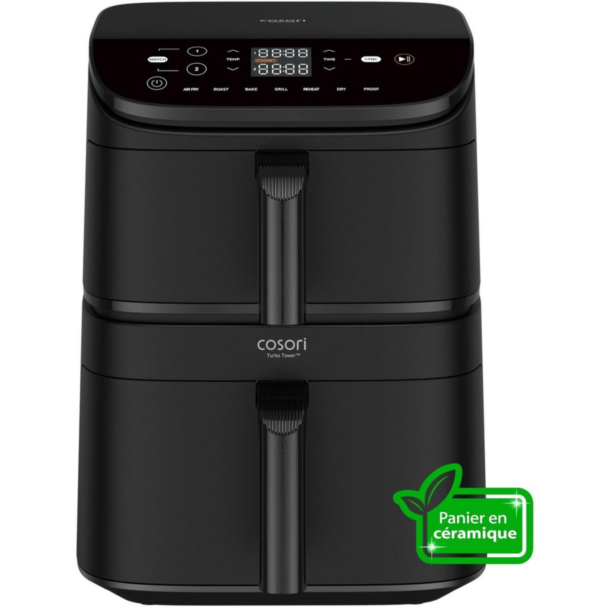 Voir la diapositive 1 : COSORI Friteuse sans huile Turbo Tower 10.8-Litre KAAPAFCSNEU0001Y Basilic
