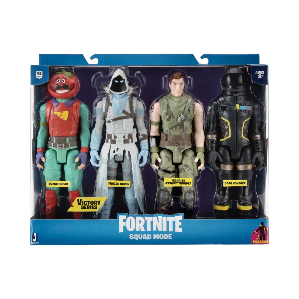 JAZWARES Pack de 4 figurines 30 cm Victory Series Squad Mode Fortnite