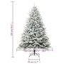 Voir la diapositive 6 : VIDAXL Sapin de Noël artificiel a flocons de neige Vert 240 cm PVC/PE