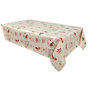 Voir la diapositive 1 : HABITABLE Nappe en toile cirée rectangulaire SANTA CLAUS - 140 x 250 cm - Ecru