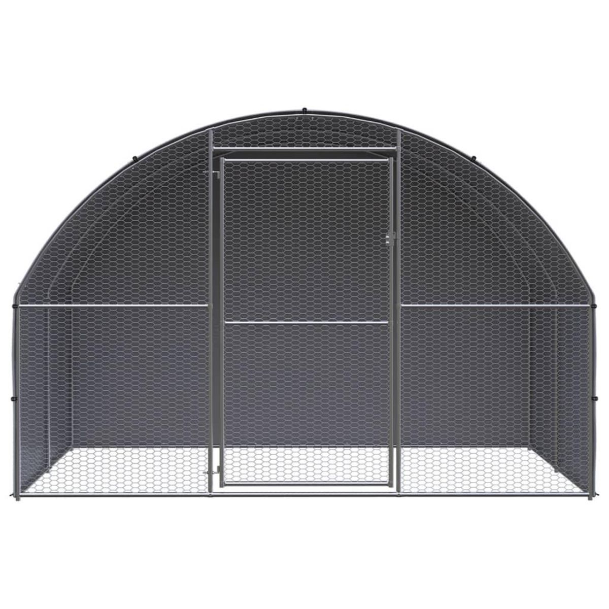 VIDAXL Poulailler d'exterieur 3x2x2 m Acier galvanise