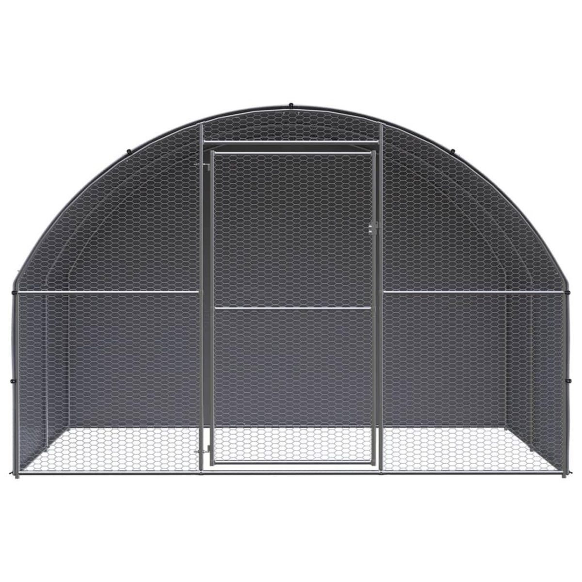 VIDAXL Poulailler d'exterieur 3x2x2 m Acier galvanise