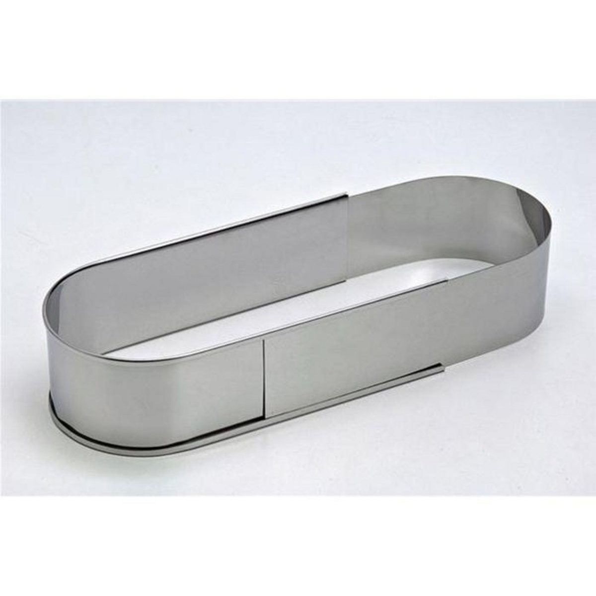 Lares Cadre à pâtisserie ovale en inox extensible 27 à 40 cm - 6011-1