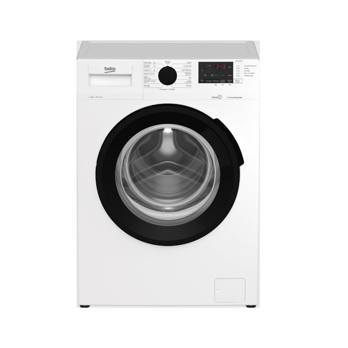 Beko Lave-linge frontal 9 kg 1400 tours/min - WTV94221BW