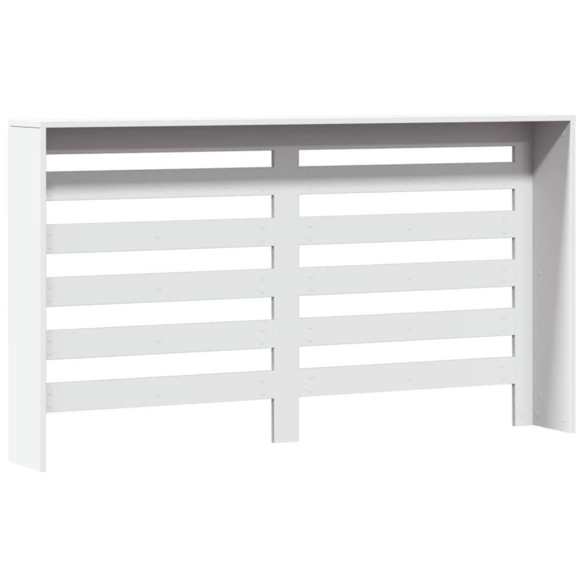 VIDAXL Cache-radiateur blanc 149x20x82 cm bois d'ingenierie