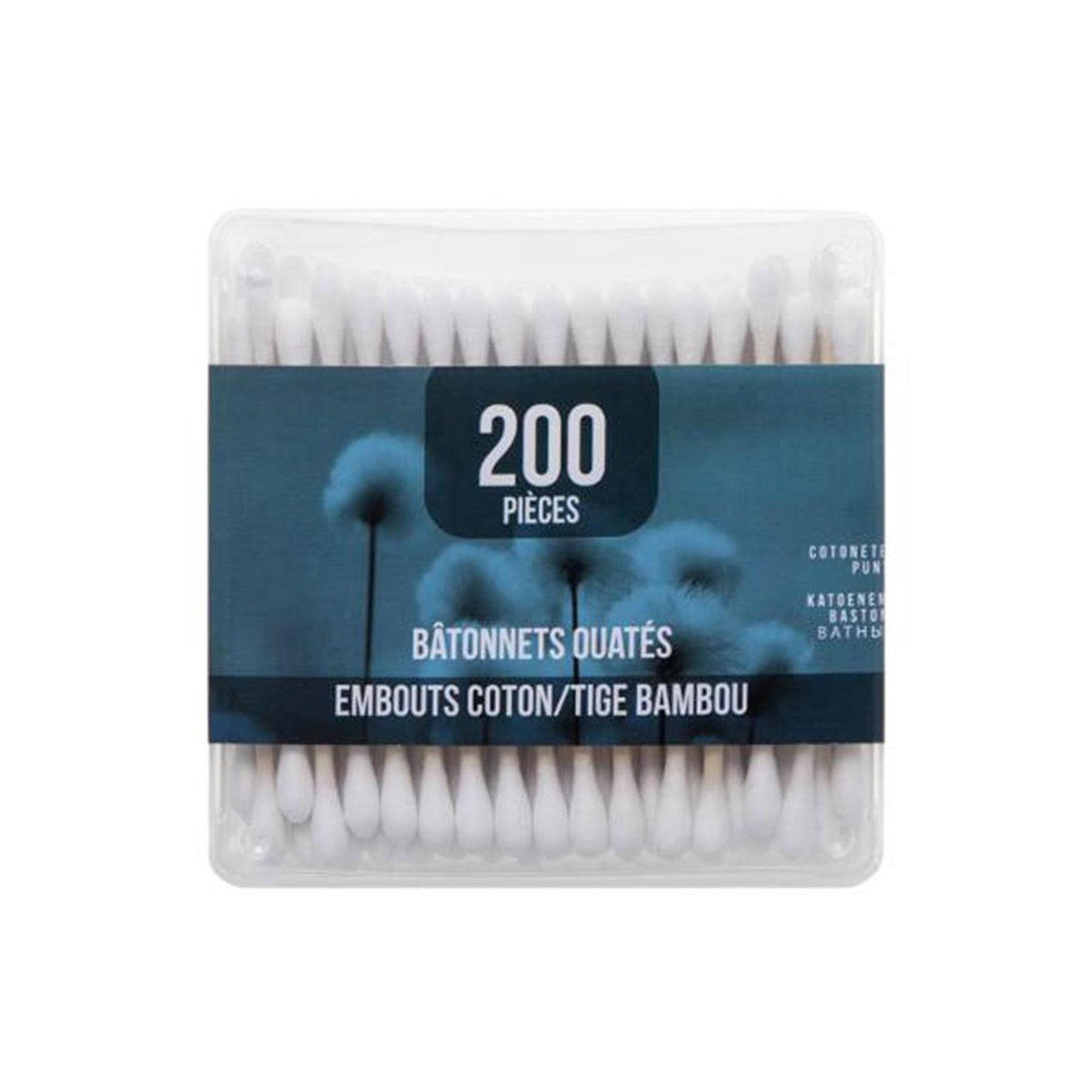 Voir la diapositive 3 : FIVE Lot de 400 cotons-tiges  bambou  18cm blanc