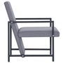 Voir la diapositive 4 : VIDAXL Fauteuil gris clair tissu