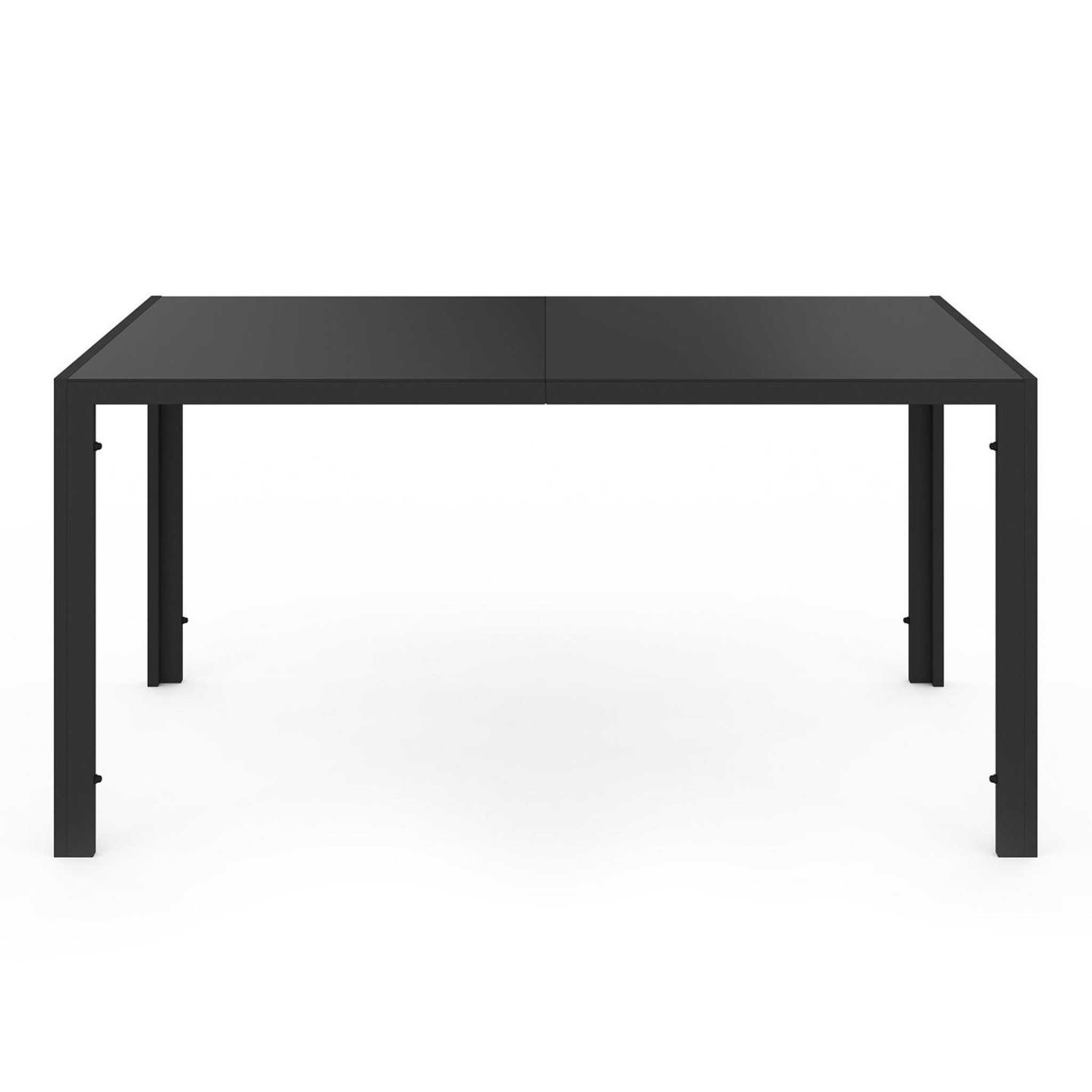 Voir la diapositive 3 : ID MARKET Salon de jardin madrid table 150 cm et 6 chaises empilables noir
