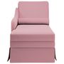 Voir la diapositive 4 : VIDAXL Fauteuil long avec traversin et accoudoir droit rose velours