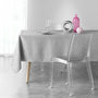 Voir la diapositive 3 : Paris Prix Nappe Imprimée Jacquard  Étoiles  140x240cm Gris