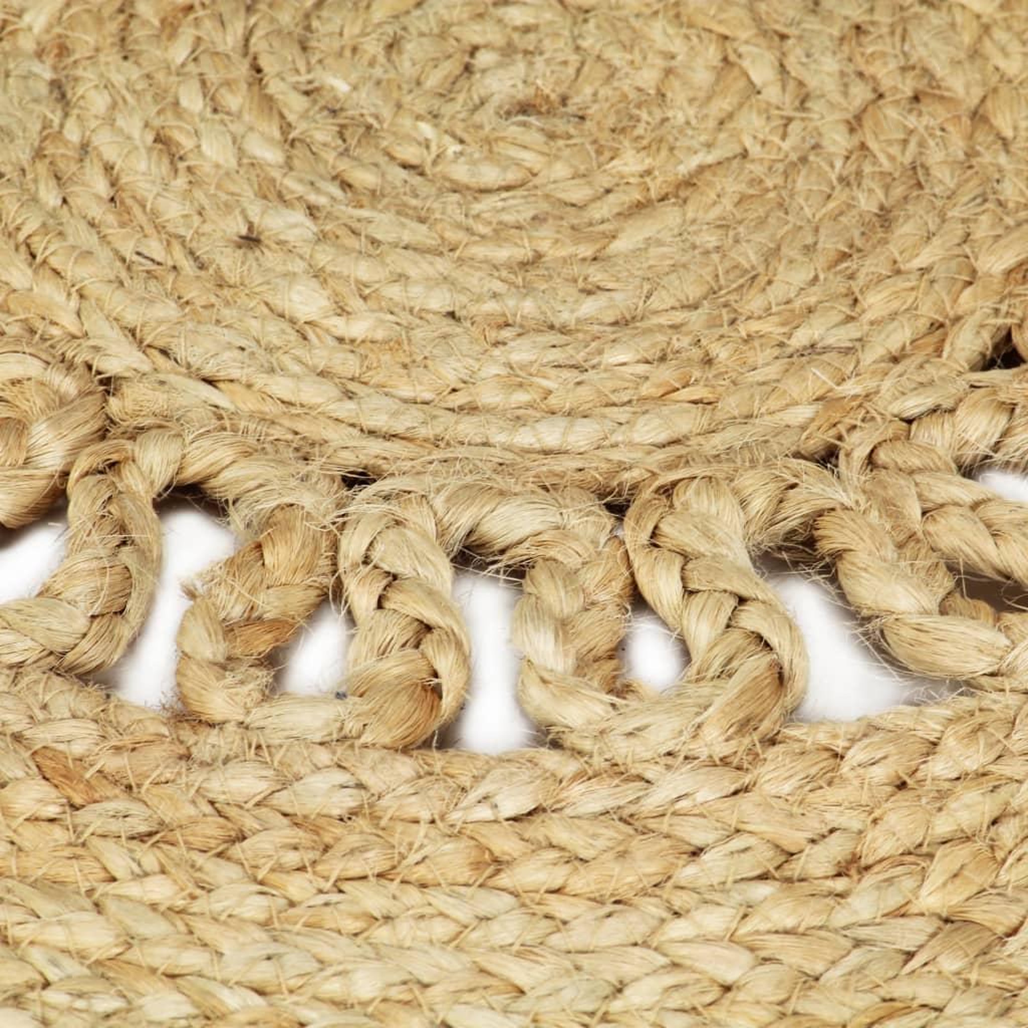 Voir la diapositive 4 : VIDAXL Tapis fait a la main Jute tressee 180 cm