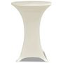 Voir la diapositive 3 : VIDAXL Housse de table Ø 80 cm Creme extensible 2 pcs