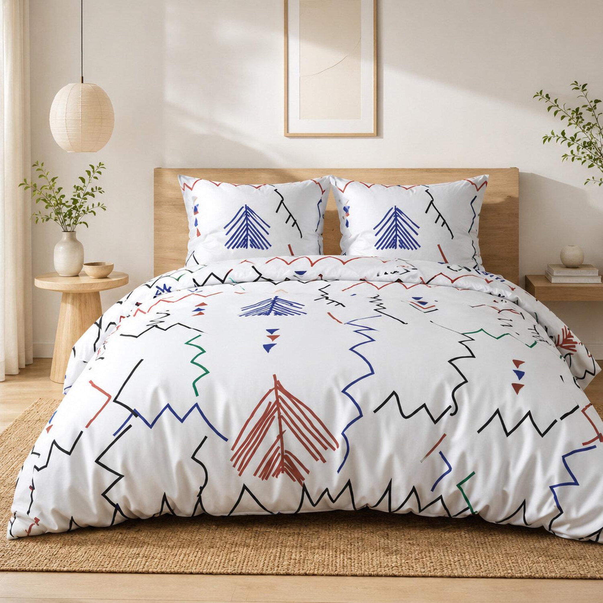 Voir la diapositive 1 : Les Ateliers du Linge Parure housse de couette ryad