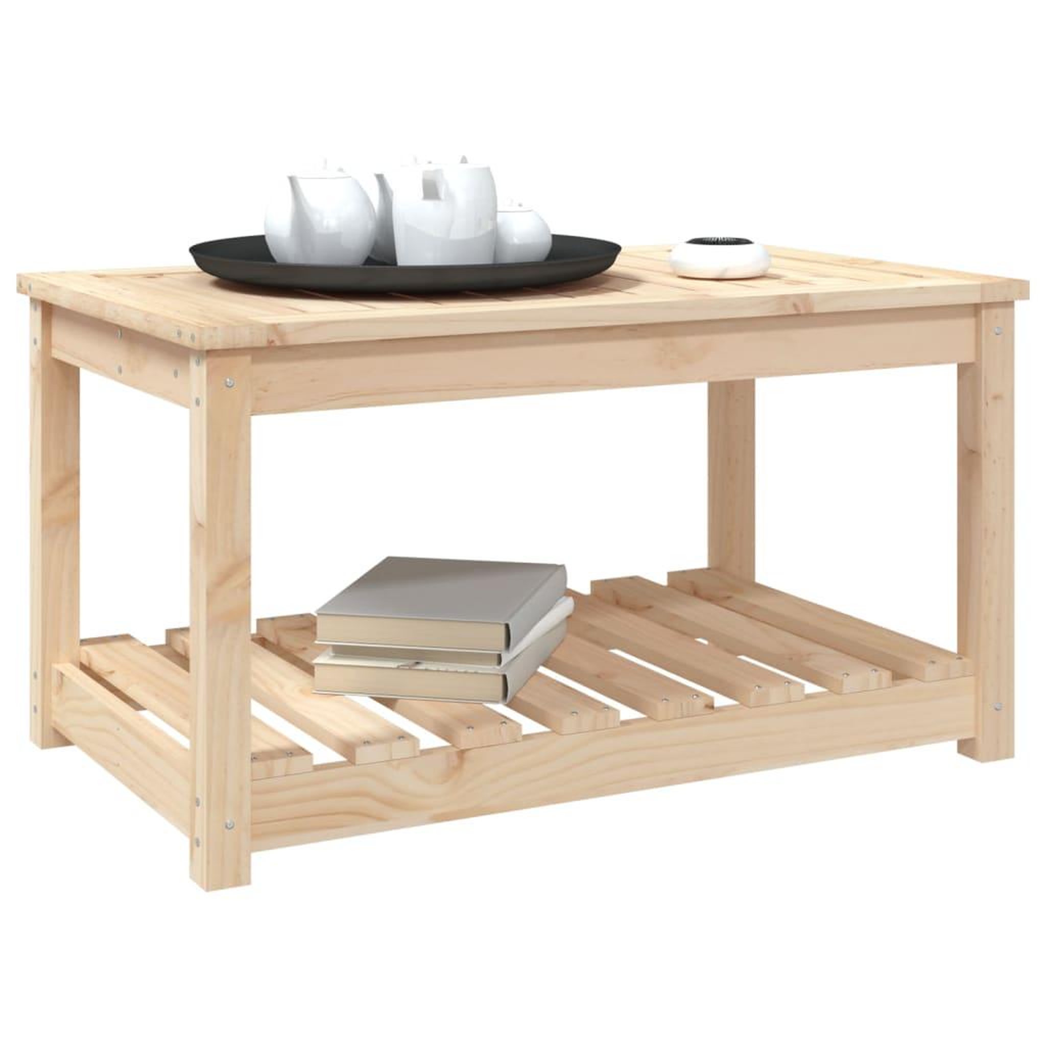 Voir la diapositive 4 : VIDAXL Table de jardin 82,5x50,5x45 cm bois massif de pin
