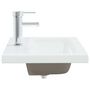 Voir la diapositive 4 : VIDAXL Lavabo encastre avec robinet 61x39x18 cm ceramique blanc