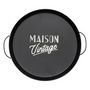 Voir la diapositive 2 : ATMOSPHERA Lot de 2 Plateaux de Service  Café  50cm Noir