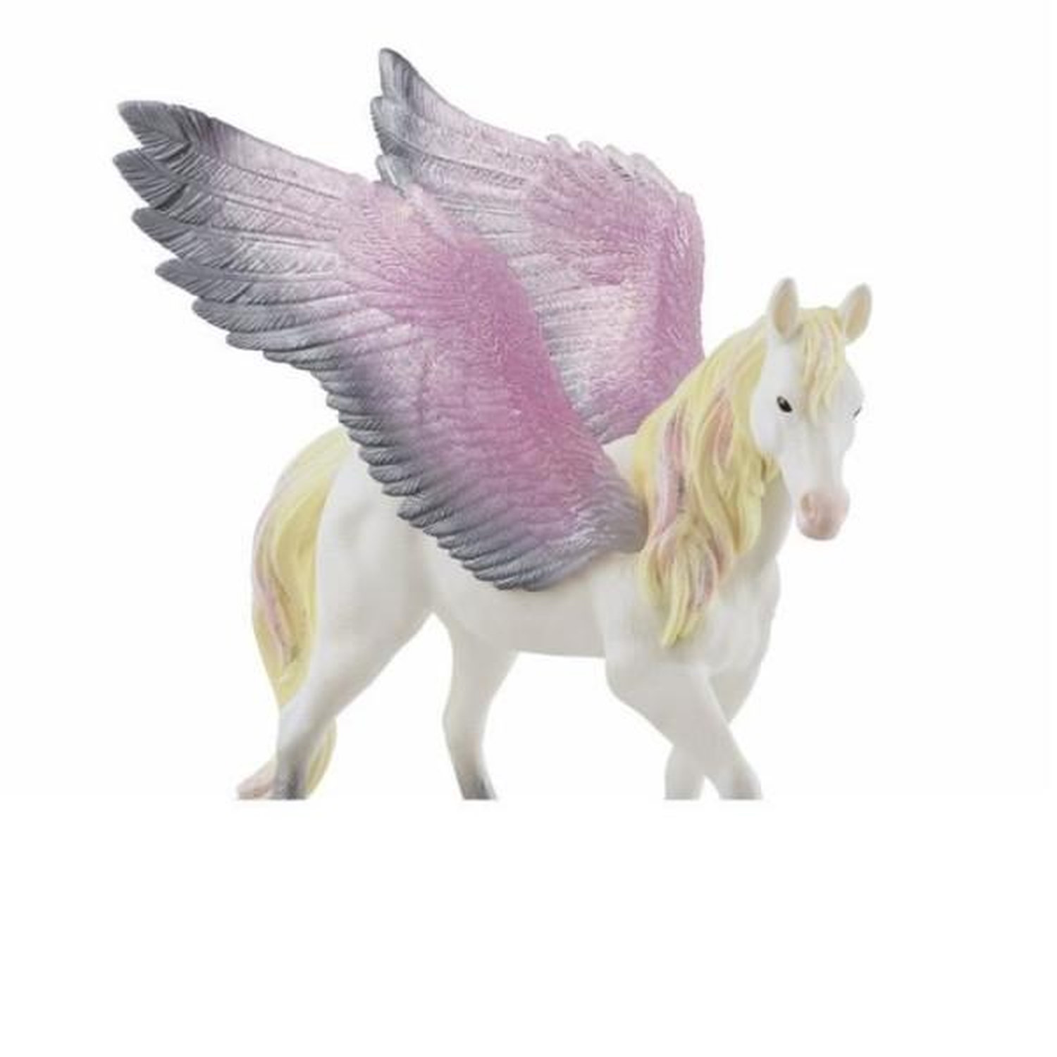 Figurine Pégase Ailée - Avec Ailes et Criniere Brillantes - Figurine Cheval Amusante et Durable - Cadeau pour Enfants a Partir