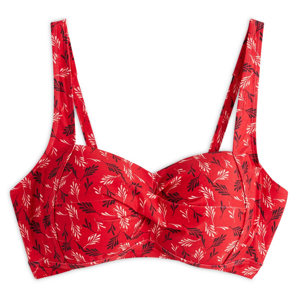 INEXTENSO Haut de bikini grande taille rouge femme
