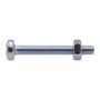 Voir la diapositive 1 :  Vis à métaux zinguée tête cylindrique bombée PZ cruciforme Vissal Ø 6x20 mm  lot de 12 vis+écrou