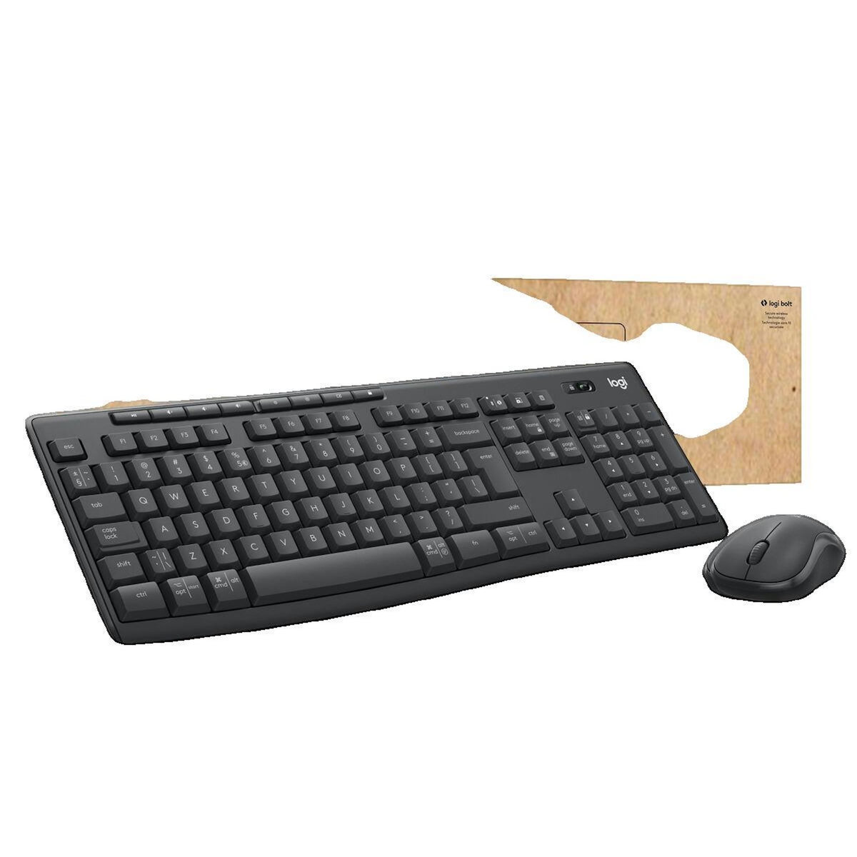 Logitech Ensemble clavier et souris Logitech MK370 Combo pour entreprise - sans fil, Bluetooth LE, QWERTZ, Graphite
