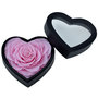 Voir la diapositive 2 : SC CRYSTAL Coffret cœur décoré d'une rose éternelle rose en forme de cœur