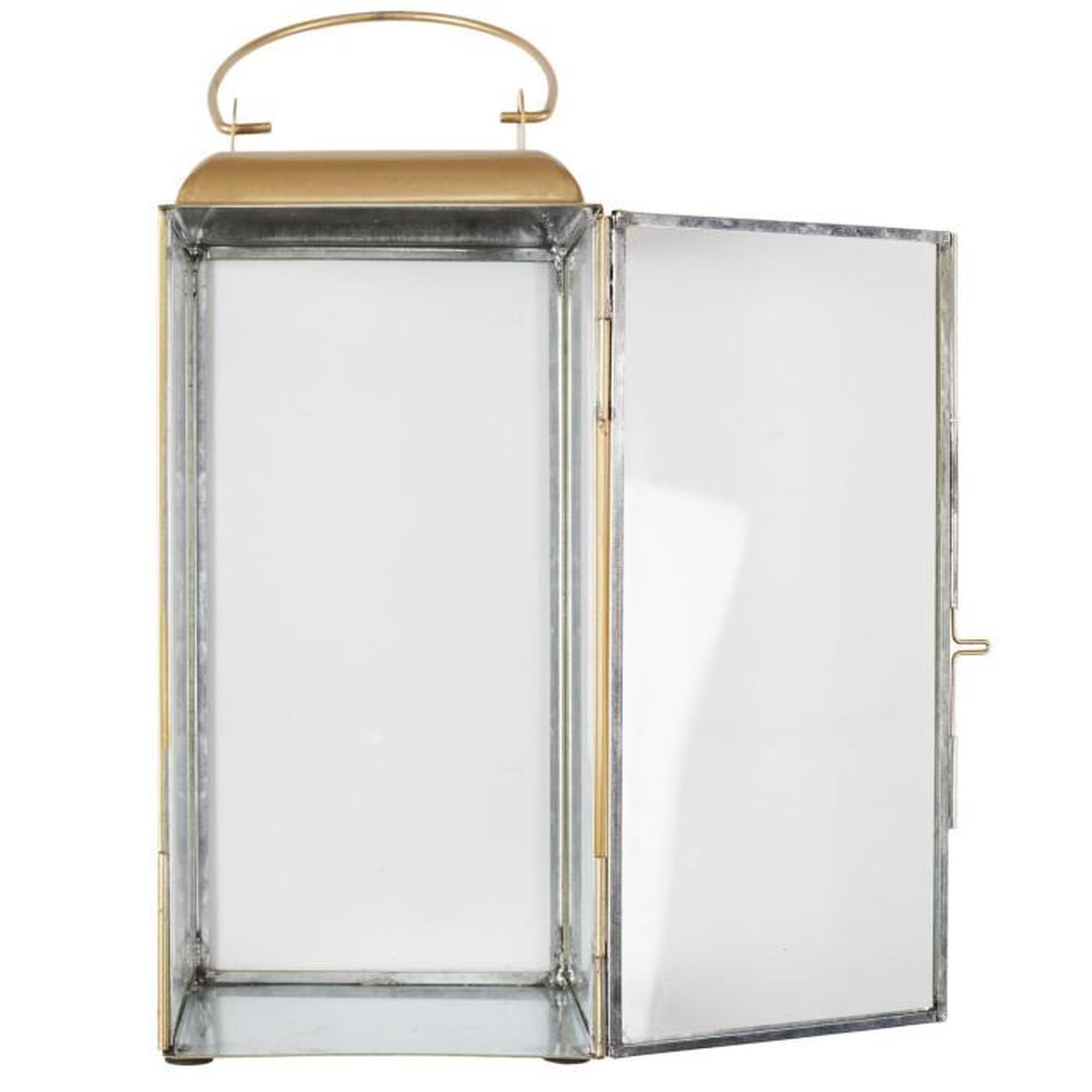 Voir la diapositive 2 : Paris Prix Lanterne Déco en Métal  Girotto  30cm Or