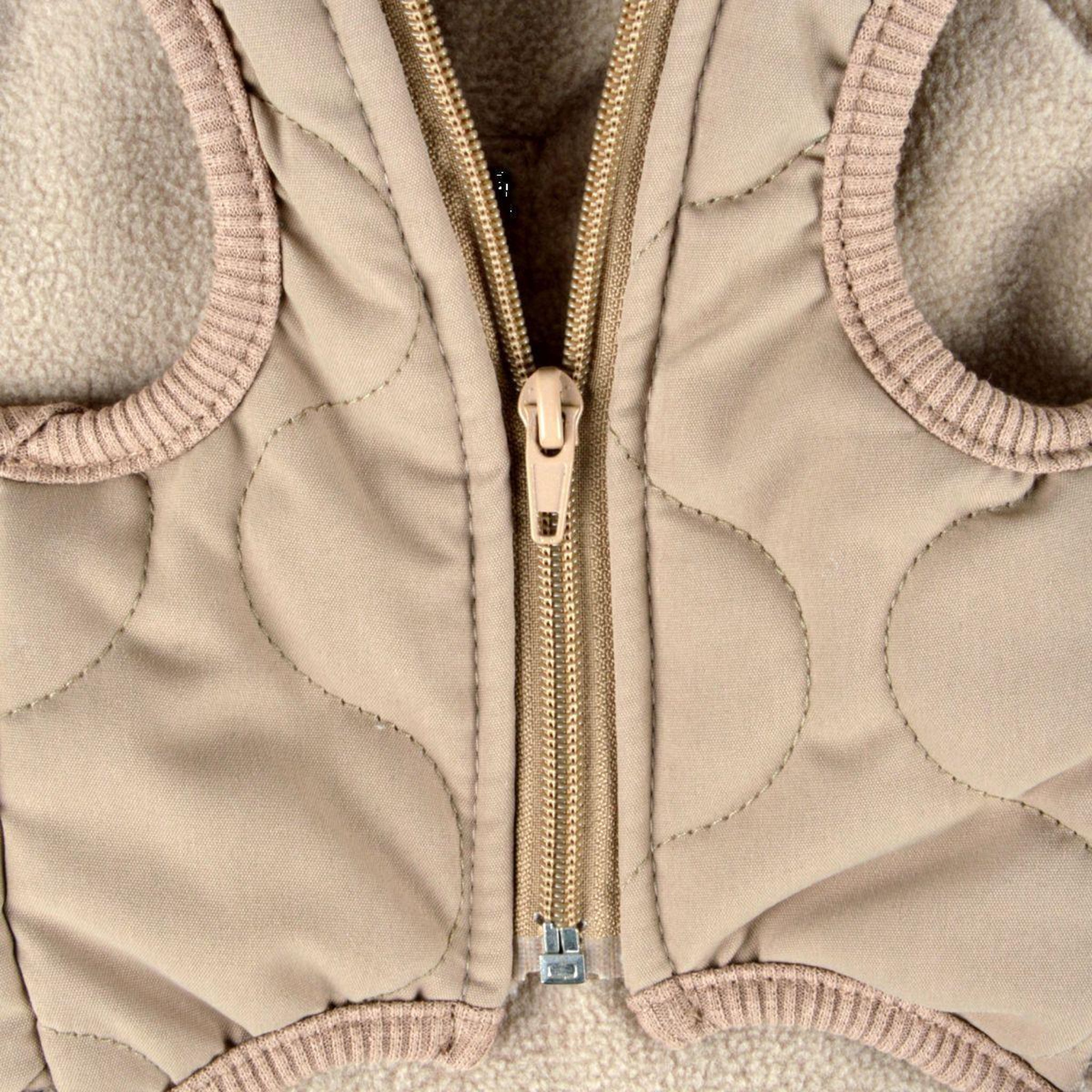 Voir la diapositive 2 : LOVE STORY Manteau matelassé pour chien  teddy  30cm beige