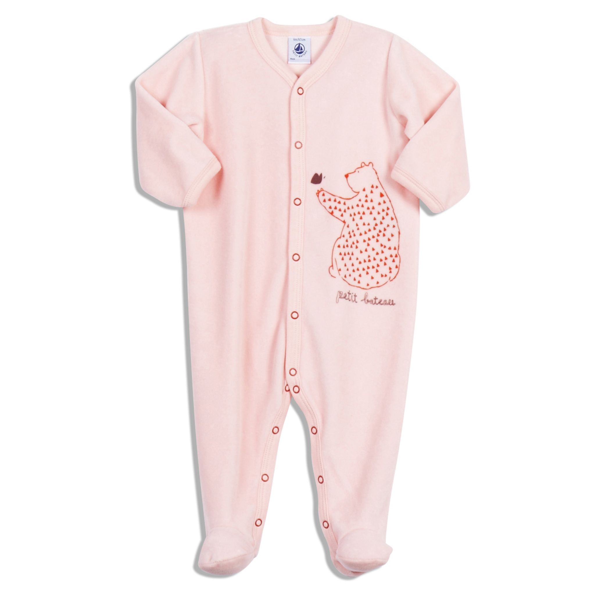 Petit Bateau A0CN6 Dors Bien sans Pieds Blanc/Multico Mixte Bébé 3 Mois