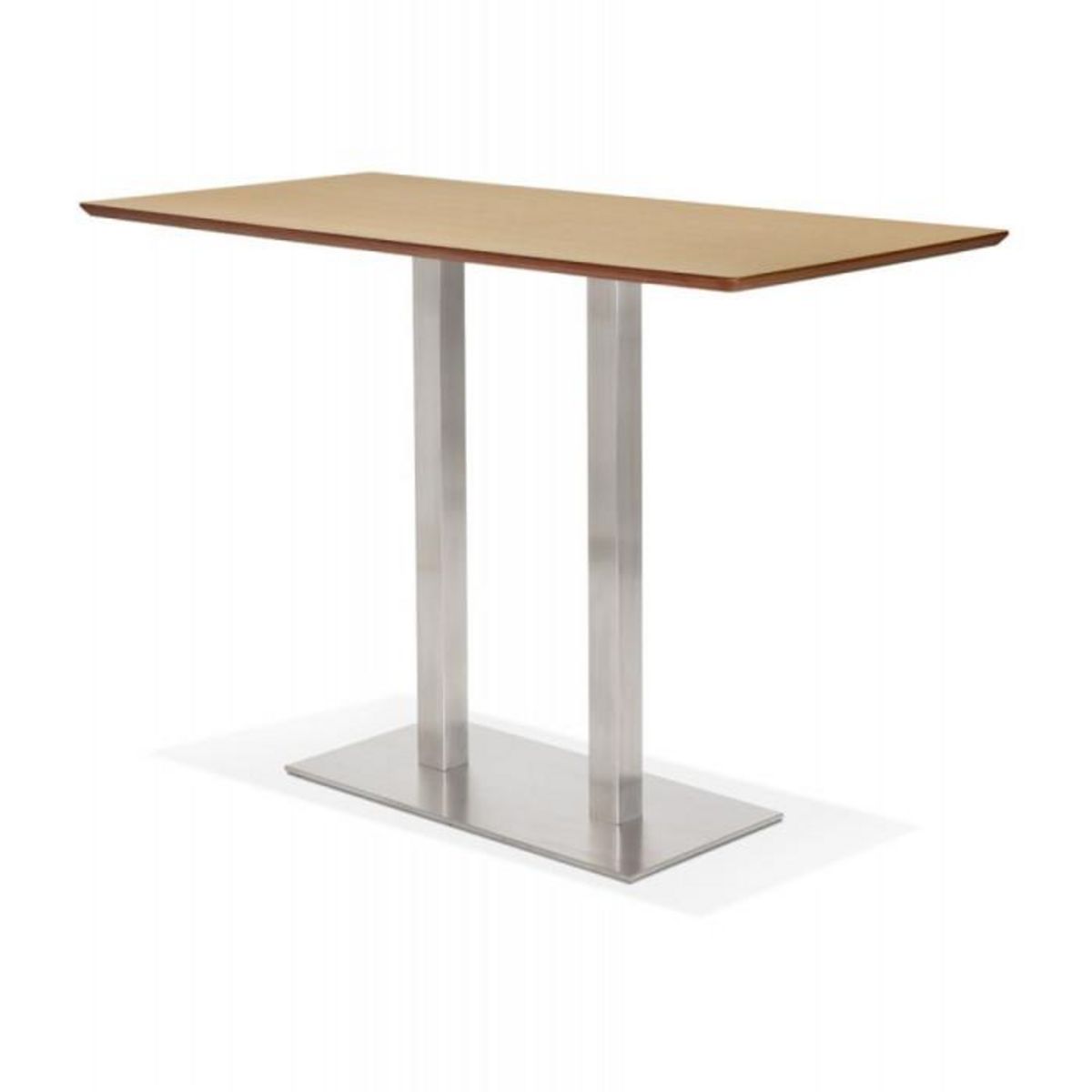 Paris Prix Table Haute Mange-Debout  Pansy  180cm Naturel & Argent