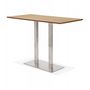 Voir la diapositive 4 : Paris Prix Table Haute Mange-Debout  Pansy  180cm Naturel & Argent