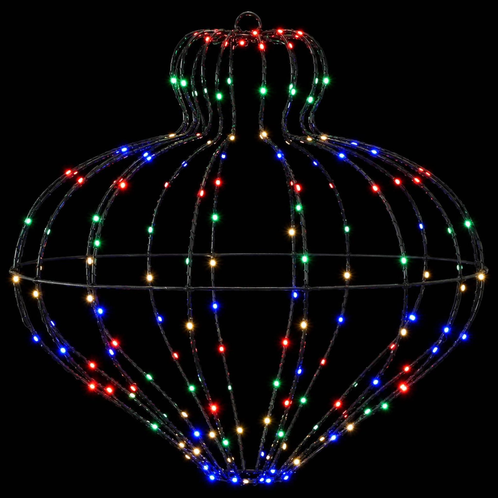Voir la diapositive 6 : VIDAXL Lumiere de finial de Noël 2 pc 384 LED Multicolore Ø 45 x 40 cm