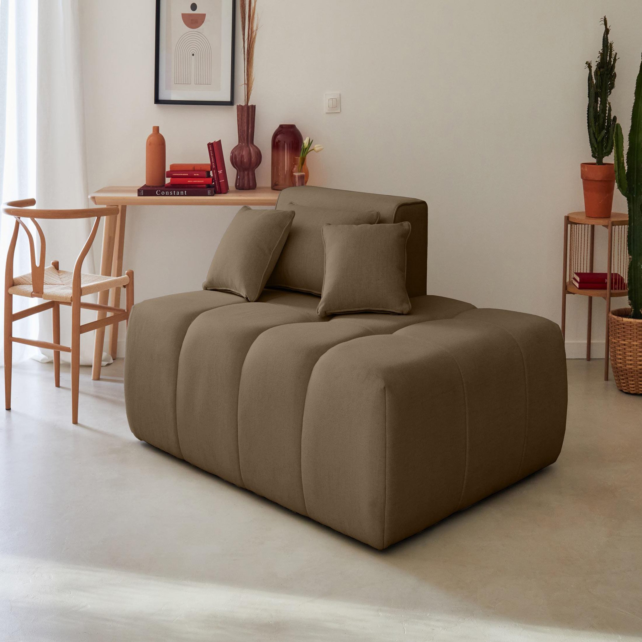 Voir la diapositive 5 : LISA DESIGN Caracas - canapé modulable d'angle gauche - 4 places - en tissu