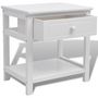 Voir la diapositive 4 : VIDAXL Table de chevet 2 pcs Bois Blanc