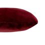 Voir la diapositive 3 : ATMOSPHERA Coussin en Flanelle Uni  Ollis  38x38cm Rouge Grenat