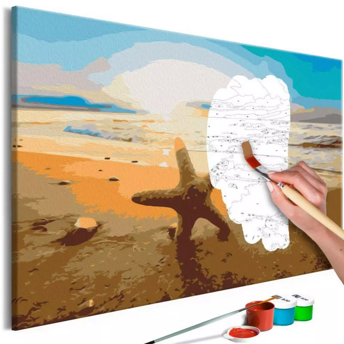 Paris Prix Tableau à Peindre Soi-Même  Sea Finds  40x60cm