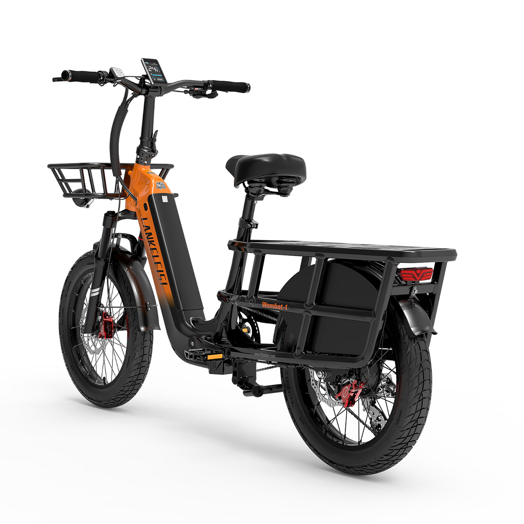 Voir la diapositive 5 : LANKELEISI Vélo cargo électrique LANKELEISI Wombat-1