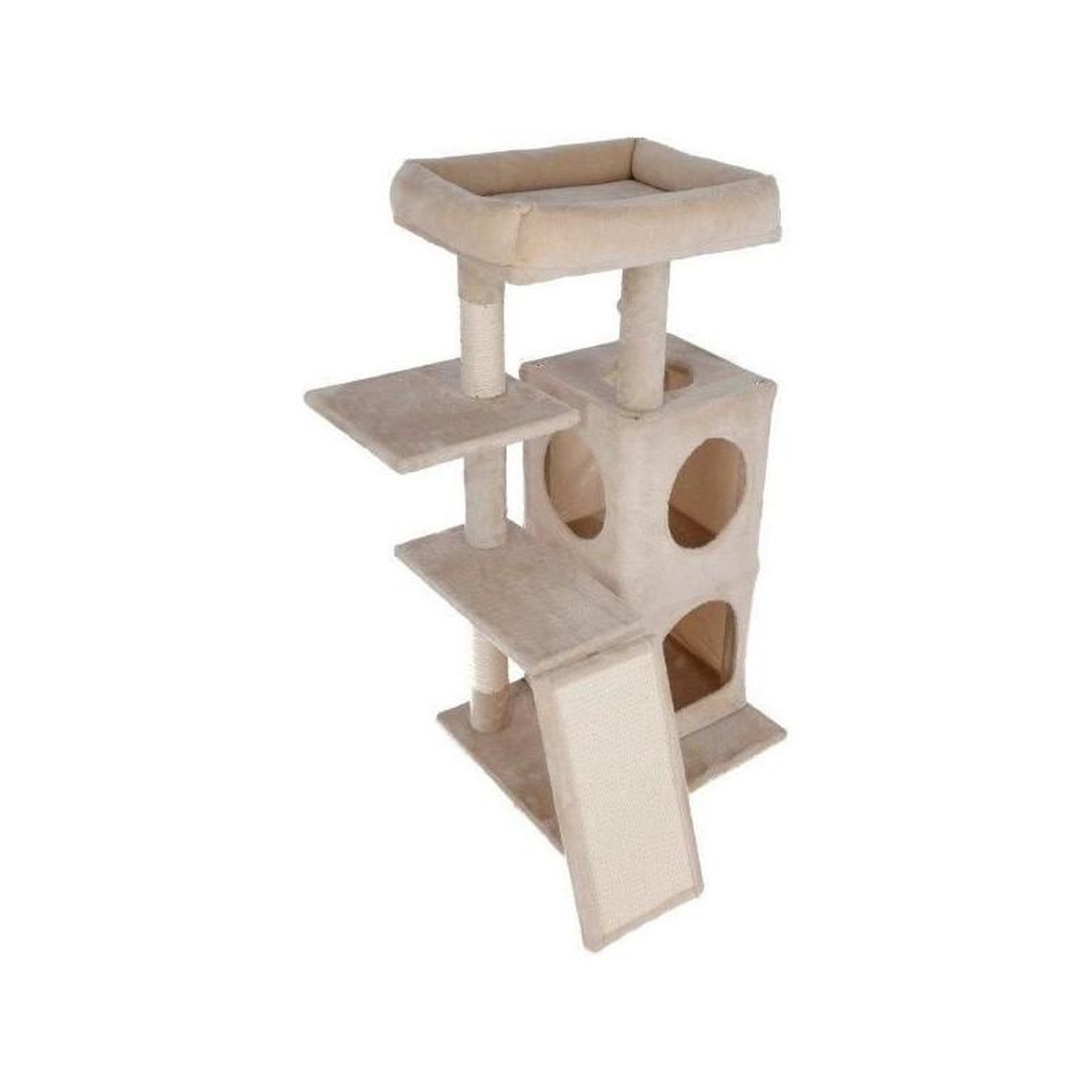 Voir la diapositive 2 : KERBL Arbre a chat 100 cm - ALESSIA - KERBL - Moelleux - Alcôve a deux étages