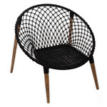 ATMOSPHERA Fauteuil de jardin ethnique en fil Terre Sauvage. Coloris disponibles : Blanc