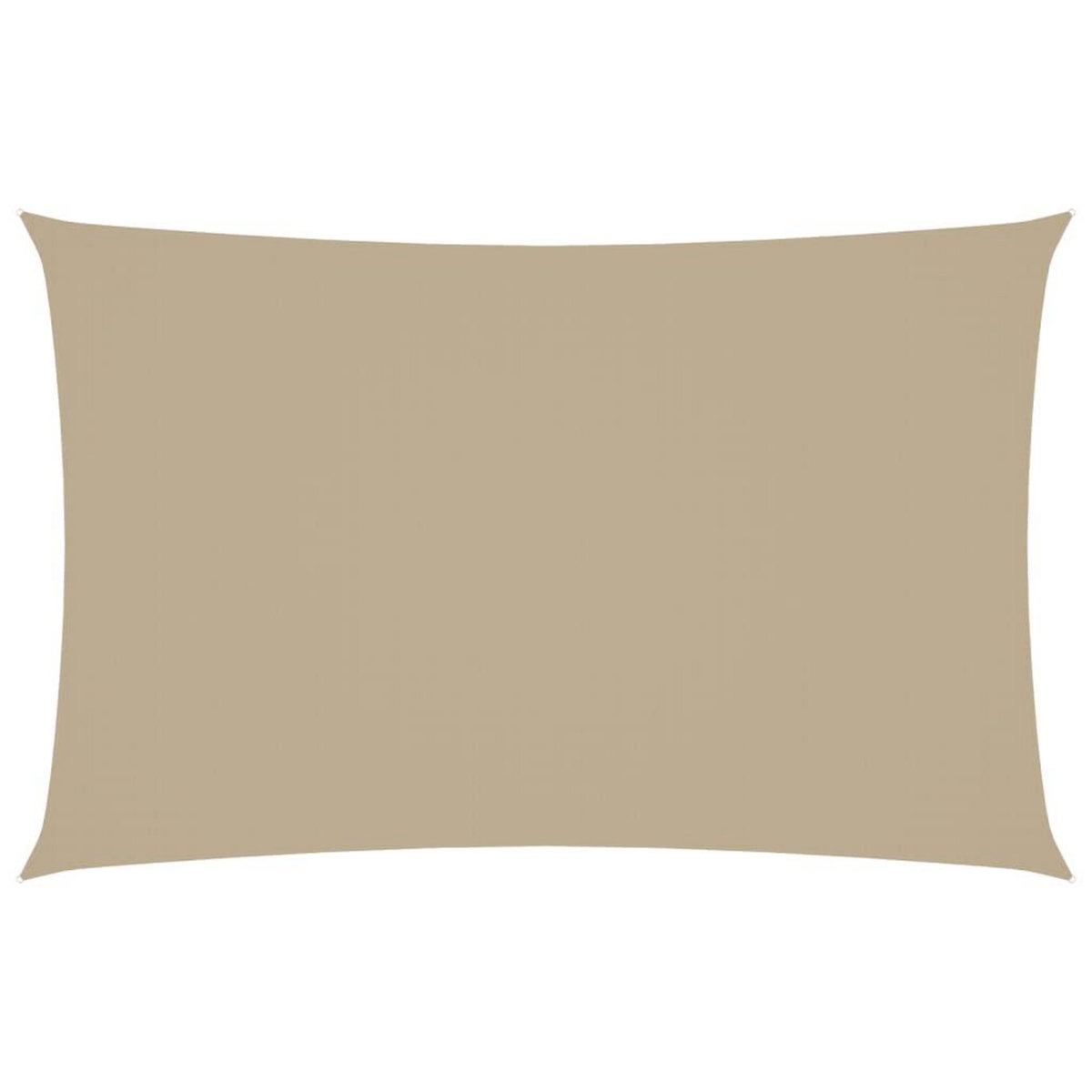VIDAXL Voile de parasol tissu oxford rectangulaire 2,5x5 m beige