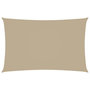Voir la diapositive 2 : VIDAXL Voile de parasol tissu oxford rectangulaire 2,5x5 m beige