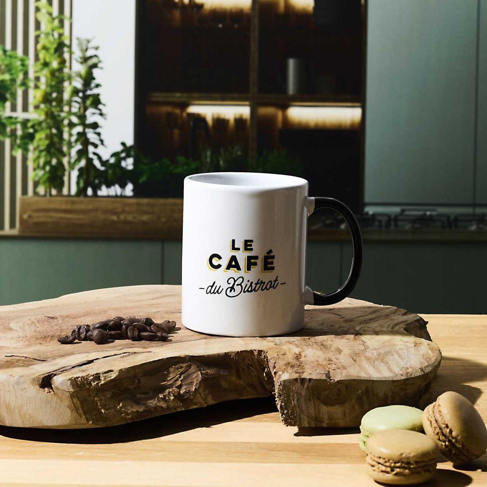 Voir la diapositive 4 : The Home Deco Factory Mug en céramique  bistrot  30cl blanc