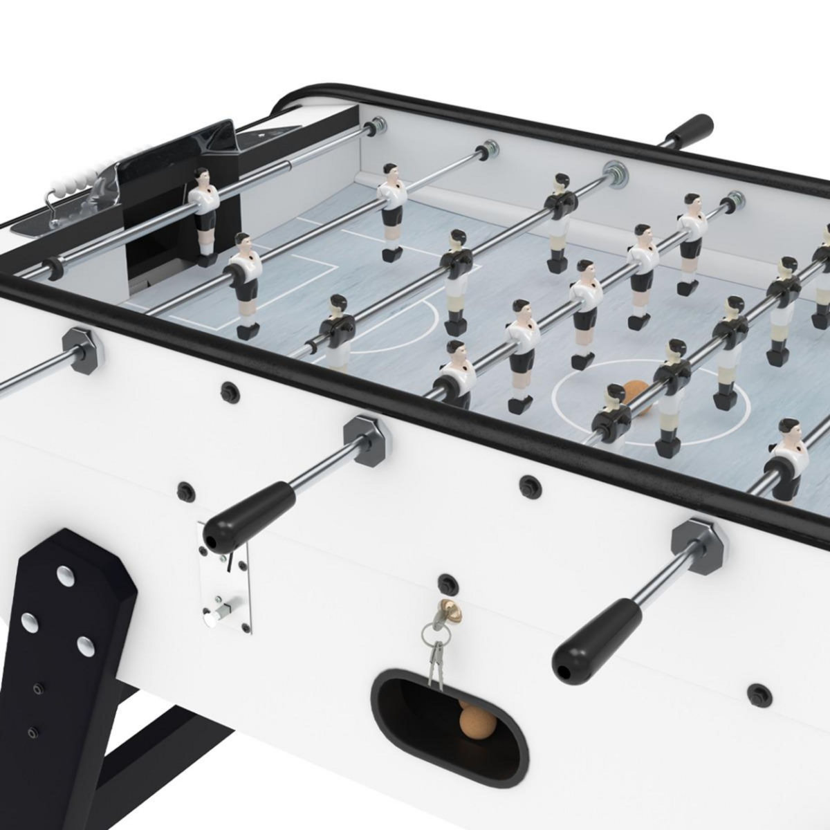 MISTER BABYFOOT Baby foot avec monnayeur en bois clair - Bistrot