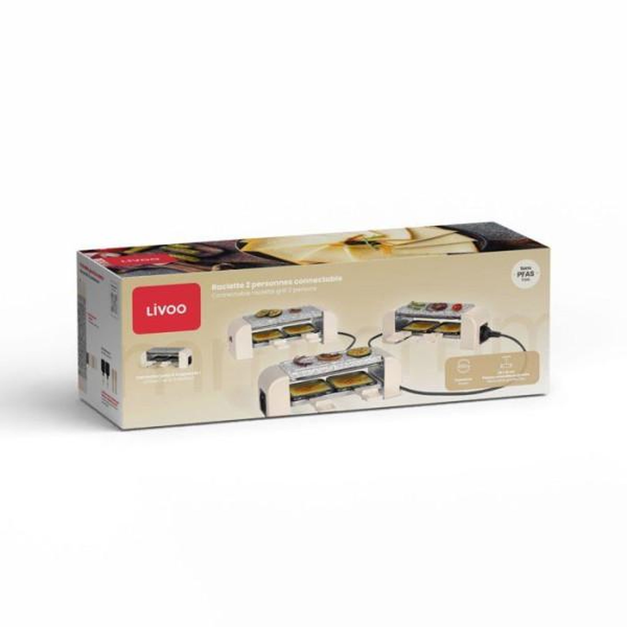 Voir la diapositive 6 : LIVOO Raclette Livoo Raclette Duo crème