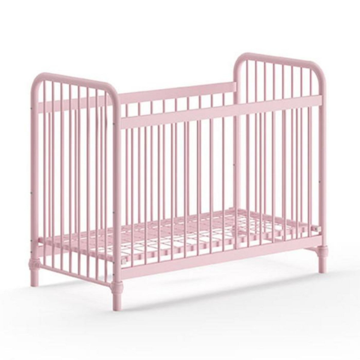 Paris Prix Lit Bébé  Bronxx  60x120cm Rose Mat