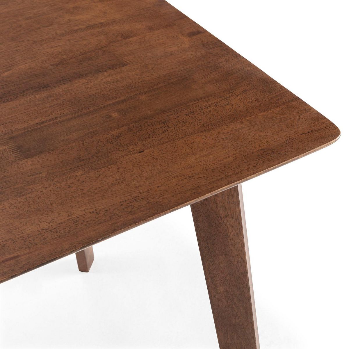 VS VENTA-STOCK Ensemble table 80x80 cm et 4 chaises de salle à manger Corzo Noyer